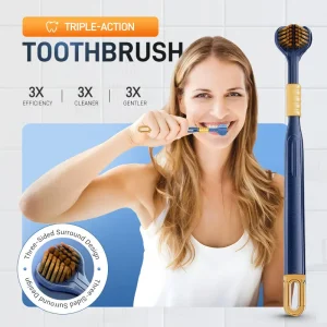Three-head multi-angle cleaning toothbrush to ensure your oral safetyFlash Sale: Ending in 3 Hours!⏰⏰