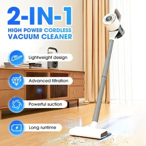 Hot Sale 3 in 1 Powerful Cordless & Rechargeable Handheld Vacuum Cleaner with Anti-mite Function