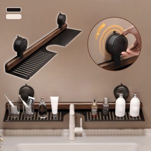 Bestsellers Recommended – The Furniture Hits of 2025 Walnut Suction Cup Bathroom Shelf