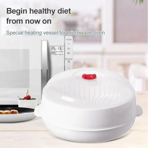 Limited stock available Microwave Steamer Oven – Healthy Steam Cooking & Defrosting, Compact Design for Easy Storage – Buy 2 Free Shipping